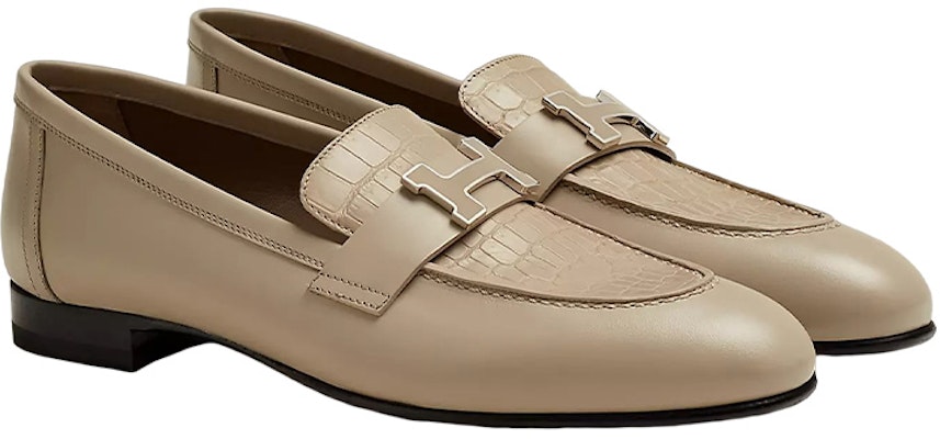 (Women) HERMES Paris Low-Top Loafer 'Beige Croc' H221220Z-T8 Order (Women) HERMES Paris Low-Top Loafer 'Beige Croc' H221220Z-T8
