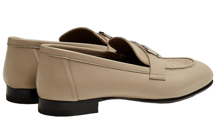 (W) HERMES Paris Low-Top Loafer 'Beige Croc' 圖 4
