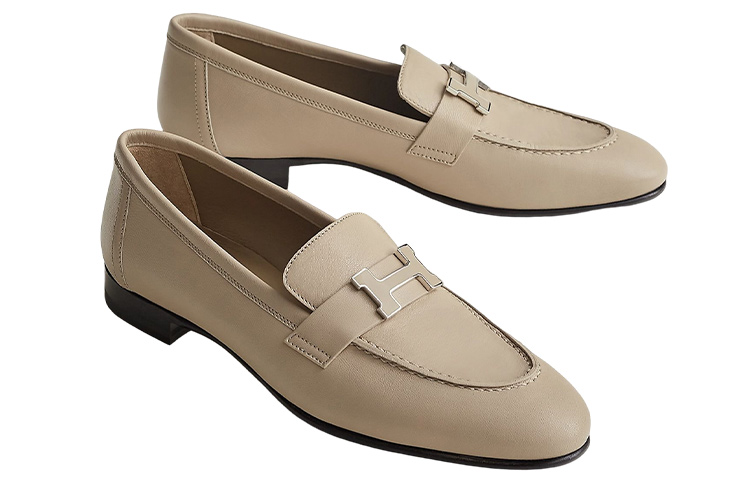 Shop (W) HERMES Paris Low Top Schnürschuhe ''Beige Fashion'' H222066Z-T8