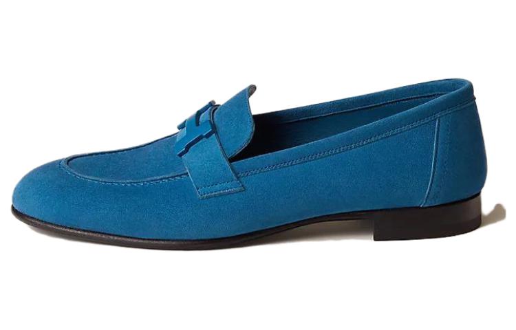 (Women) HERMES Paris Velvet Loafer 'Blue Comfort' H221065Z-7Q