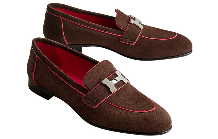 (W) HERMES Parisian Moccasin 'Red Brown' 圖 4
