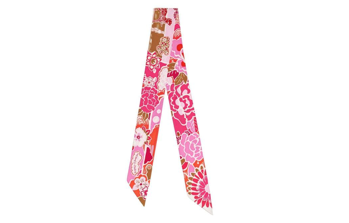 (Women) HERMES Patterned Silk Scarf Women Multicolor H063530S-04