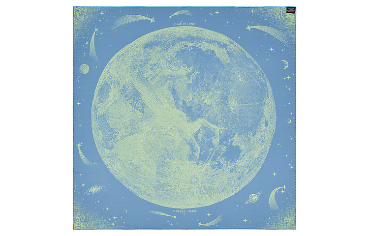 (Women) HERMES Pegasus 90CM Silk Scarf Pink Blue Yellow Luxury Accessory. H903795S-04 圖 4