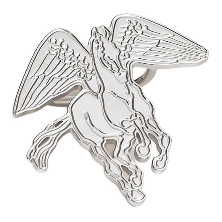 Order (W) HERMES Diseño Pegasus Palladium Plata Accesorio para Mujer. H603872S 00