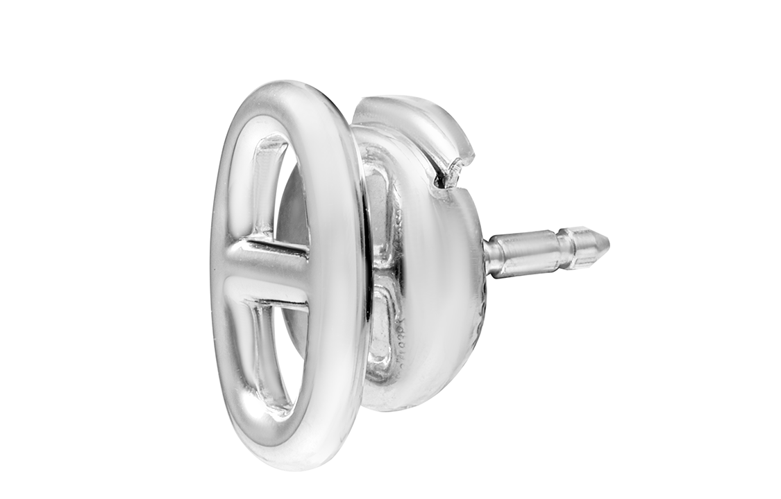 (Women) HERMES Pig Nose 925 Silver Stud Earrings for Women. H113502B-00 圖 3