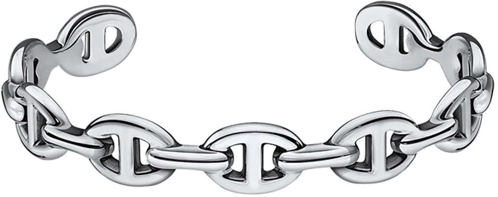 (W) エルメス レディース用ピッグノーズシルバーブレスレット - ギフトバッグ付属 シルバー。 H109509B-00 Buy (W) エルメス レディース用ピッグノーズシルバーブレスレット - ギフトバッグ付属 シルバー。 H109509B-00