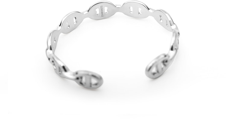 (W) エルメス レディース用ピッグノーズシルバーブレスレット - ギフトバッグ付属 シルバー。 H109509B-00 Lookbook (W) エルメス レディース用ピッグノーズシルバーブレスレット - ギフトバッグ付属 シルバー。 H109509B-00