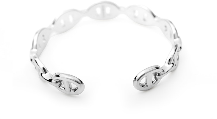 (W) エルメス レディース用ピッグノーズシルバーブレスレット - ギフトバッグ付属 シルバー。 H109509B-00 Purchase (W) エルメス レディース用ピッグノーズシルバーブレスレット - ギフトバッグ付属 シルバー。 H109509B-00