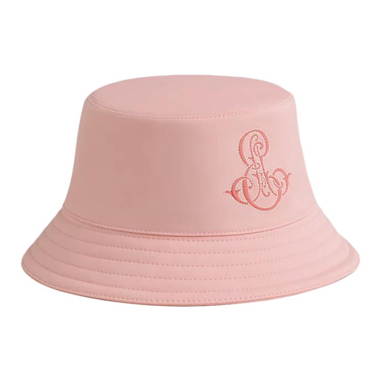 Lookbook (W) Topi Baldi Kapas Pink HERMES Wanita dengan Sulaman Monogram Emile Hermès. H241057Nv3Q58