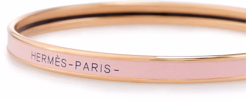 Shop (Women) HERMES Pink Enamel Bracelet with Logo for Women. H240001FO1Z65