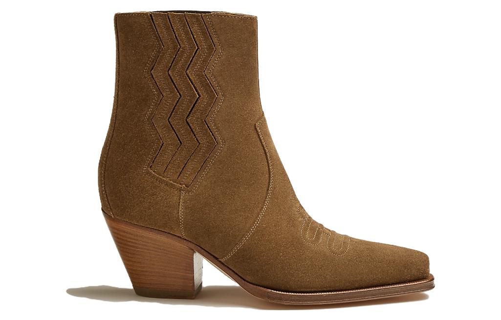 (W) HERMES Pointed Toe Ankle Boot 'Khaki Calfskin' 圖 2