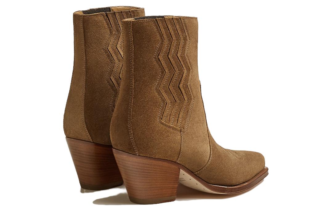 (W) HERMES Pointed Toe Ankle Boot 'Khaki Calfskin' 圖 4