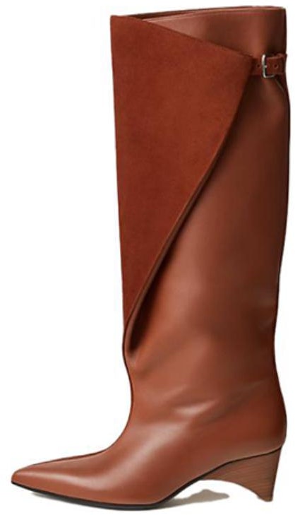 women-hermes-pointed-toe-buckle-high-heel-boots-brown-leather-h232007-z-20