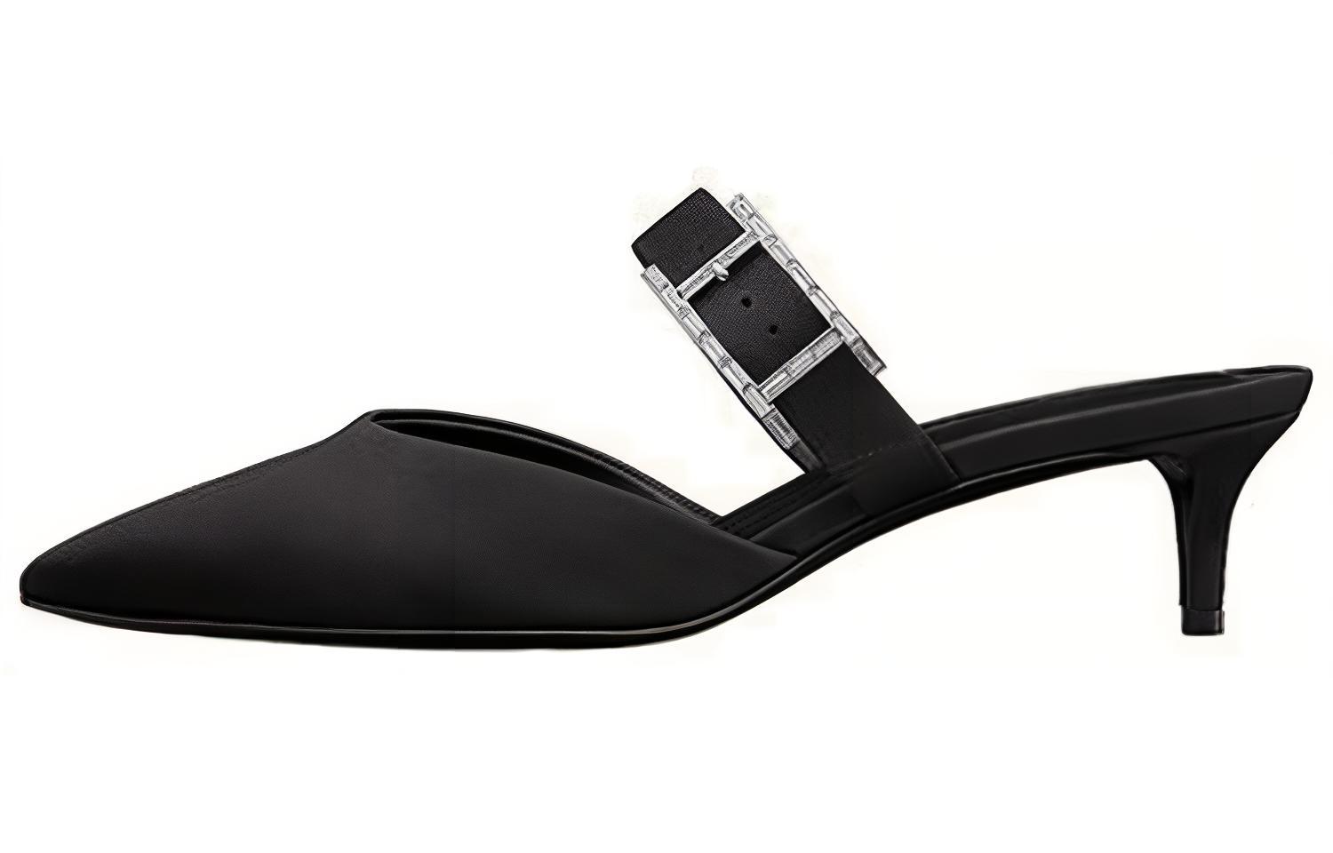 (Women) HERMES Pointed Toe Fashion Mule 'Black' H211221Z-02