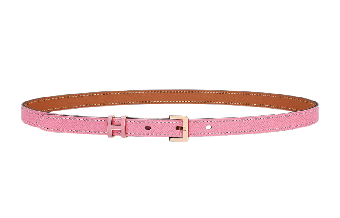 (Women) HERMES Pop H 15 Belt Pink 1.5cm Wide H081087CD5P