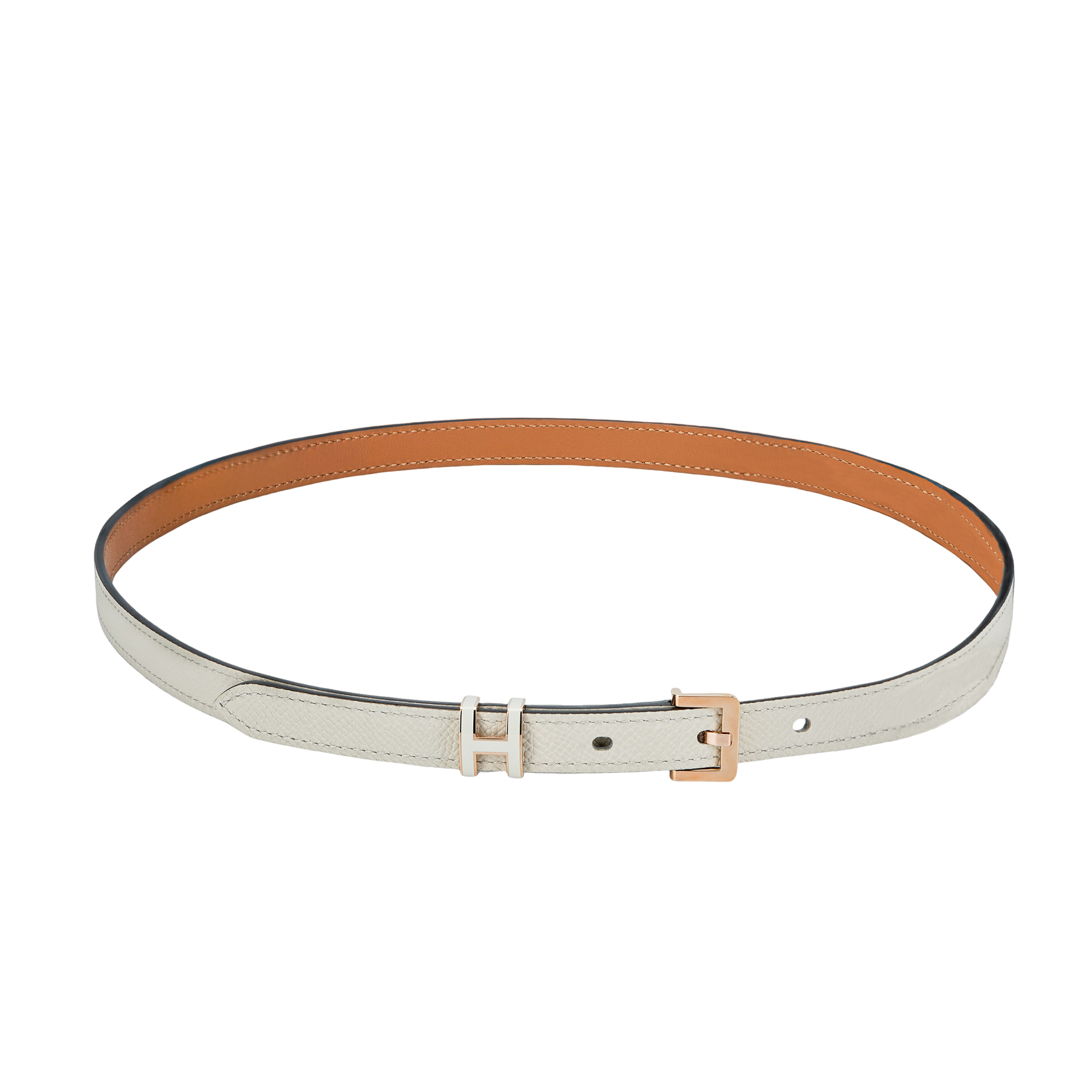 (Women) HERMES Pop H Belt Off-White  1.5cm with Original Box. H081087CD100 圖 4