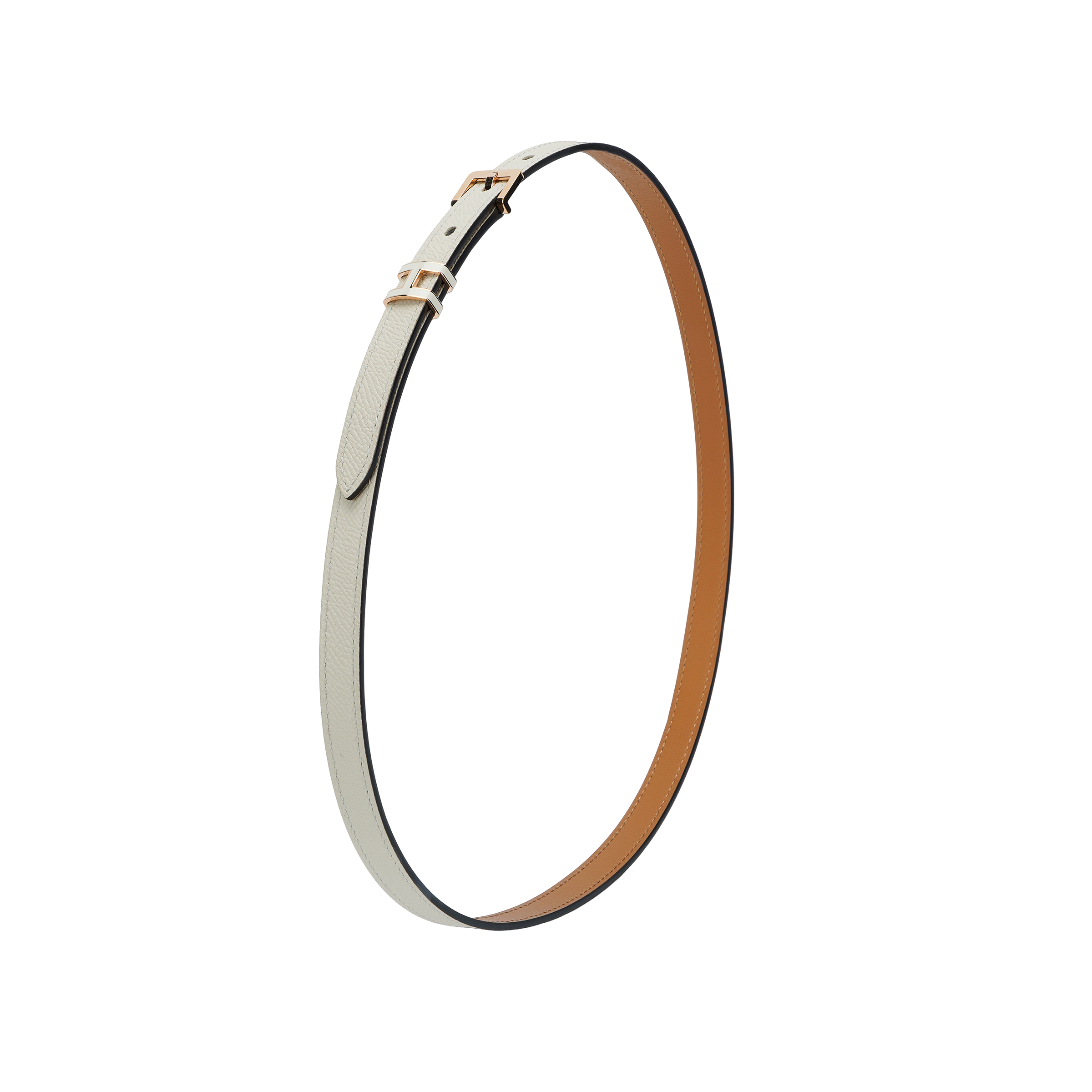 (Women) HERMES Pop H Belt Off-White  1.5cm with Original Box. H081087CD100 圖 5