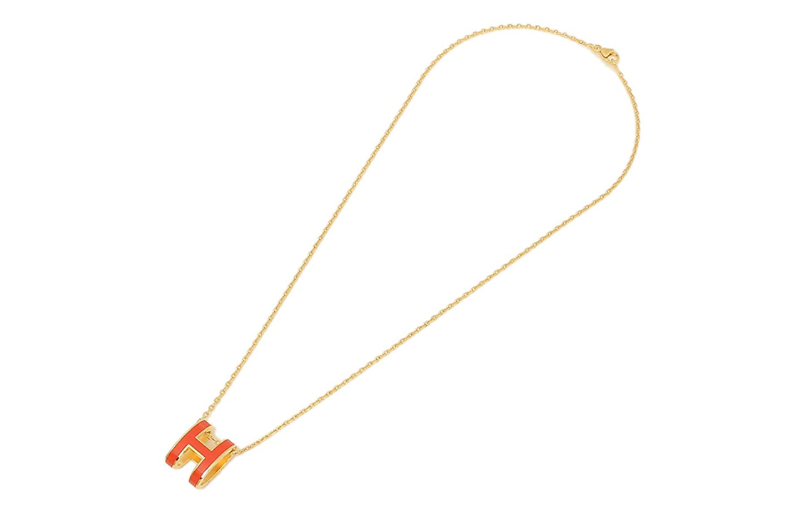 (Women) HERMES POP H Necklace Collection Gold Simple Trendy Necklace H147991F-1B 圖 3