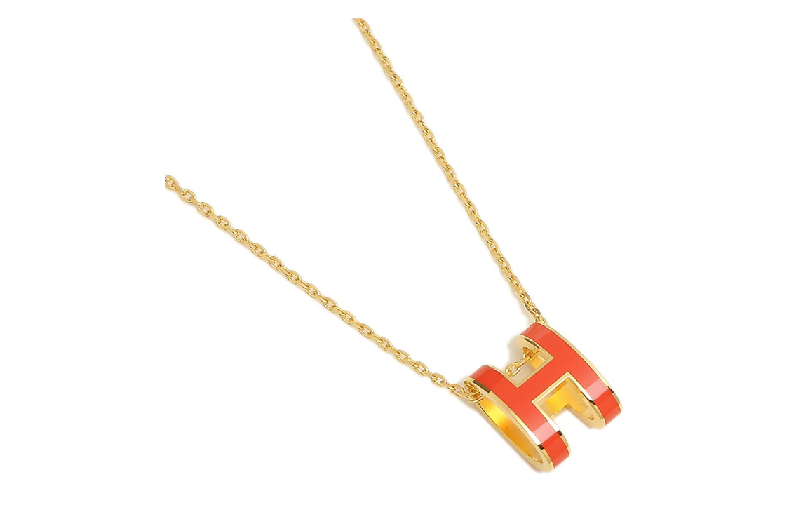 (Women) HERMES POP H Necklace Collection Gold Simple Trendy Necklace H147991F-1B 圖 4