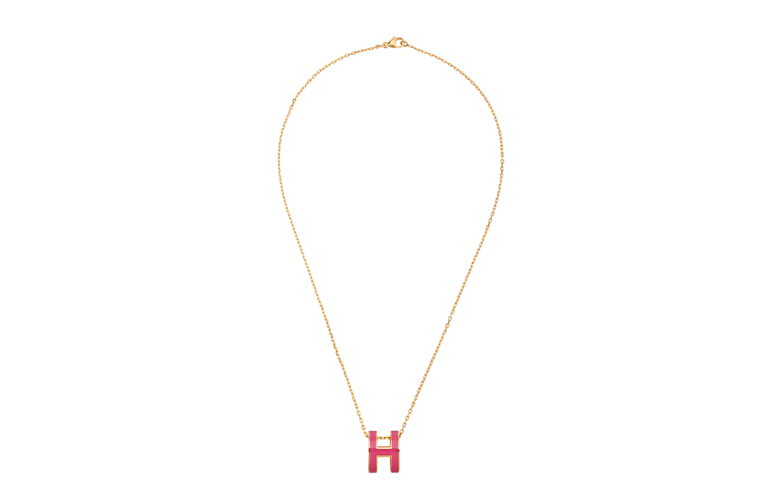 (Women) Hermes Pop H Pendant Necklace Rose Gold Chain Women - Pink & Rose Gold H147991FOS7 圖 4