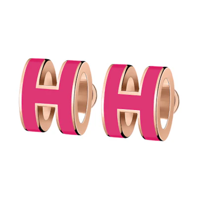 (Women) HERMES POP H Rose Gold Alloy Earrings for Women H608002FOS7