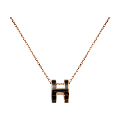 (Women) HERMES Pop H Rose Gold Necklace for Women H147991FO03