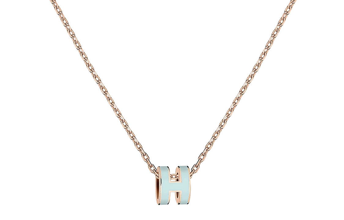 (Women) HERMES Pop H Rose Gold Plated Necklace for Women - Mini Iconic Design H147992FO1M 圖 2