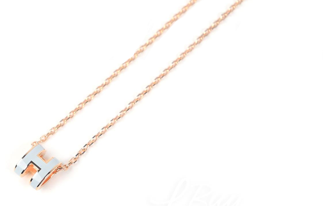 (Women) HERMES Pop H Rose Gold Plated Necklace for Women - Mini Iconic Design H147992FO1M 圖 4