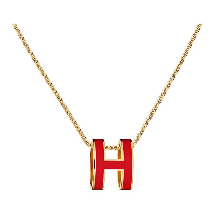 (Women) HERMES Pop H Series Brass Necklace for Women H147991F-12