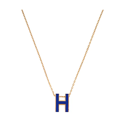(Women) HERMES Pop H Series Classic Trendy Metal Necklace for Women H147991F-14
