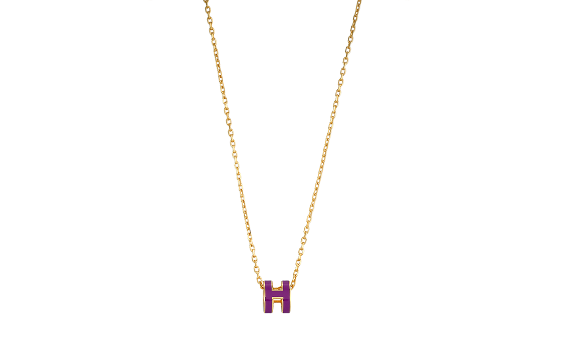 (Women) HERMES Pop H Series Mini Gold-Plated Pendant Necklace for Women. H147992F38 圖 2