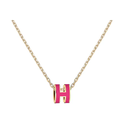 (Women) HERMES Pop H Series Mini Letter Pendant Alloy Necklace for Women H147992F-S7