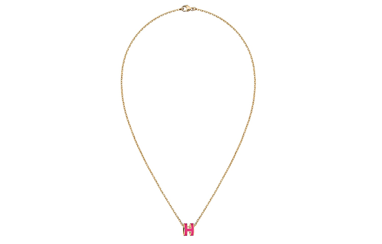 (Women) HERMES Pop H Series Mini Letter Pendant Alloy Necklace for Women H147992F-S7 圖 3