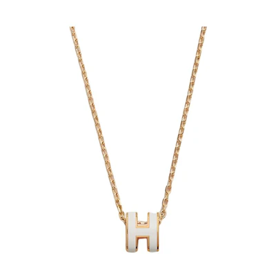 (Women) HERMES Pop H Series Mini Pop H Elegant Metal Necklace for Women. HPDTNLMINIP2TR