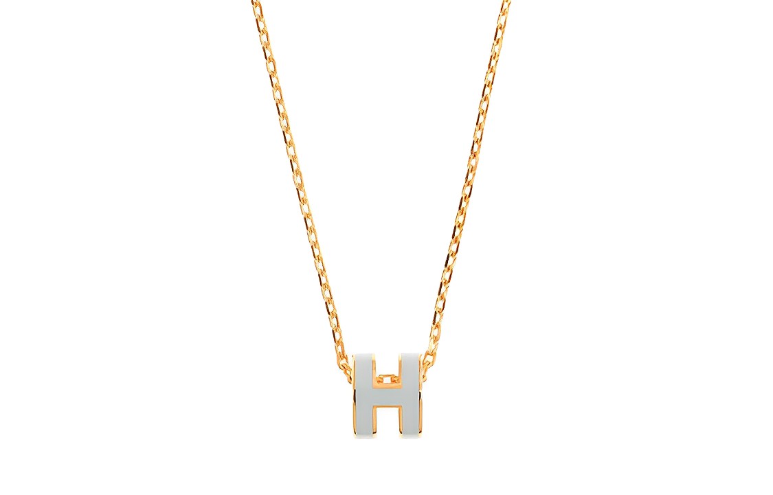 Order (W) 愛馬仕 Pop H 系列迷你Pop H優雅金屬項鍊 女款 HPDTNLMINIP2TR