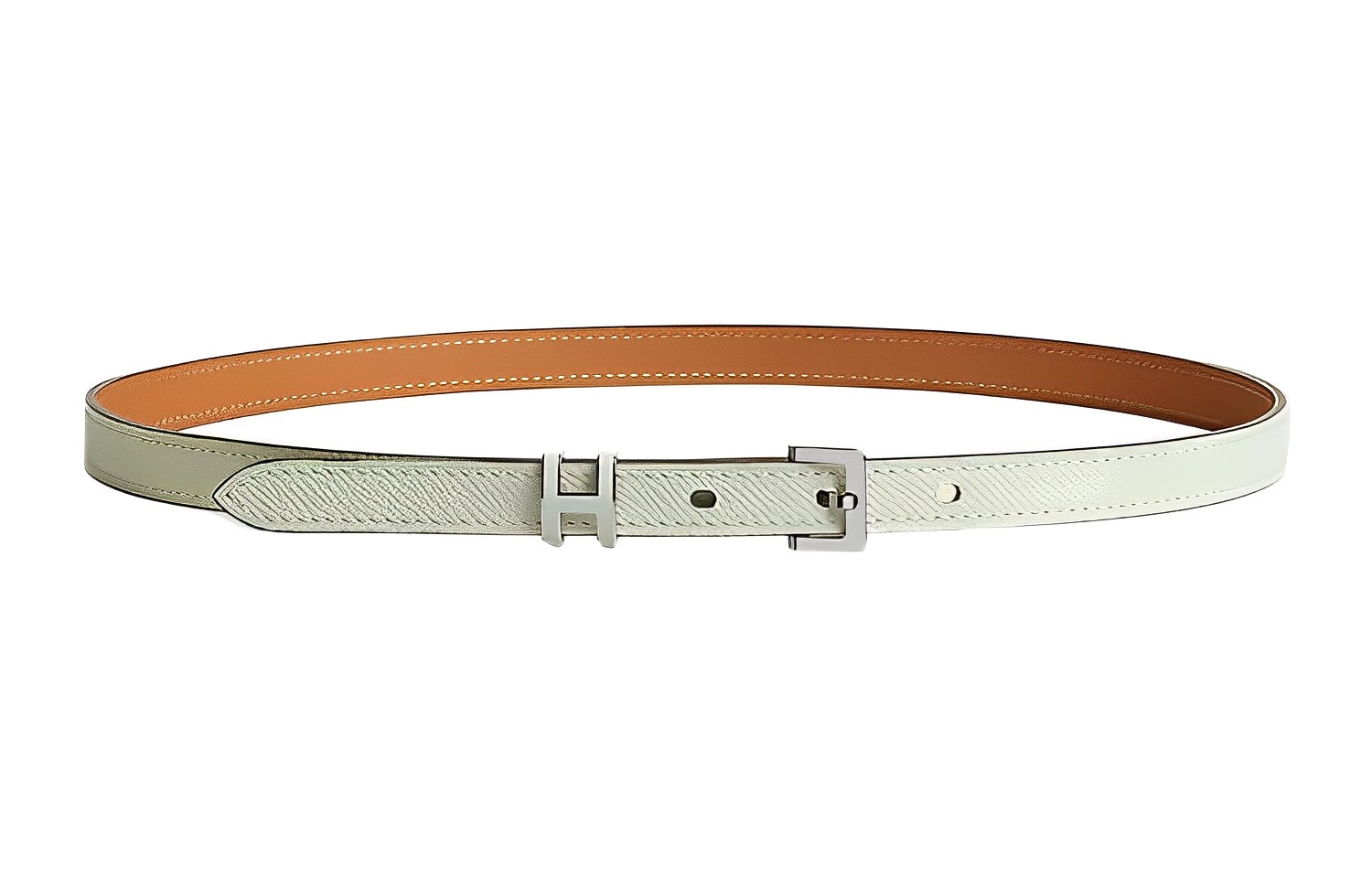 (Women) HERMES Pop H Women’s Casual Belt Bubble Green Calfskin 1.5cm Width. H081087CK0S080