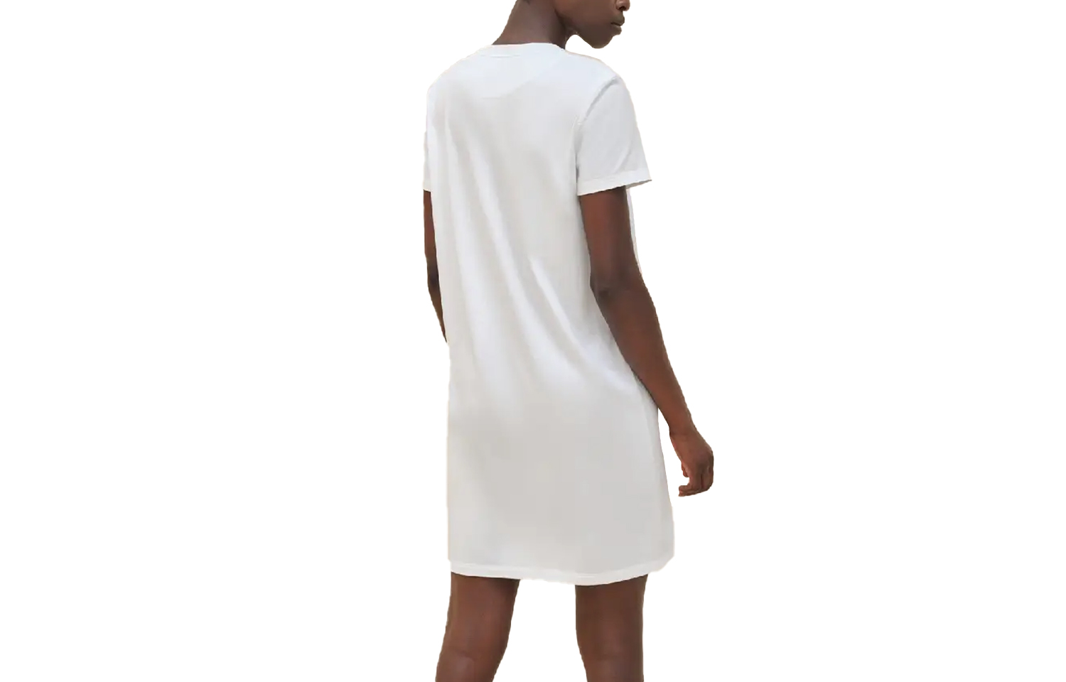 Lookbook (Women) HERMES Printed Crewneck Short Sleeve Dress White  Fashion. H4E4530DA90