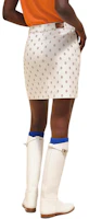 Shop (Women) HERMES Printed Mini Casual Denim Skirt Women FW25 Light Brown Beige H4E0315D3HW