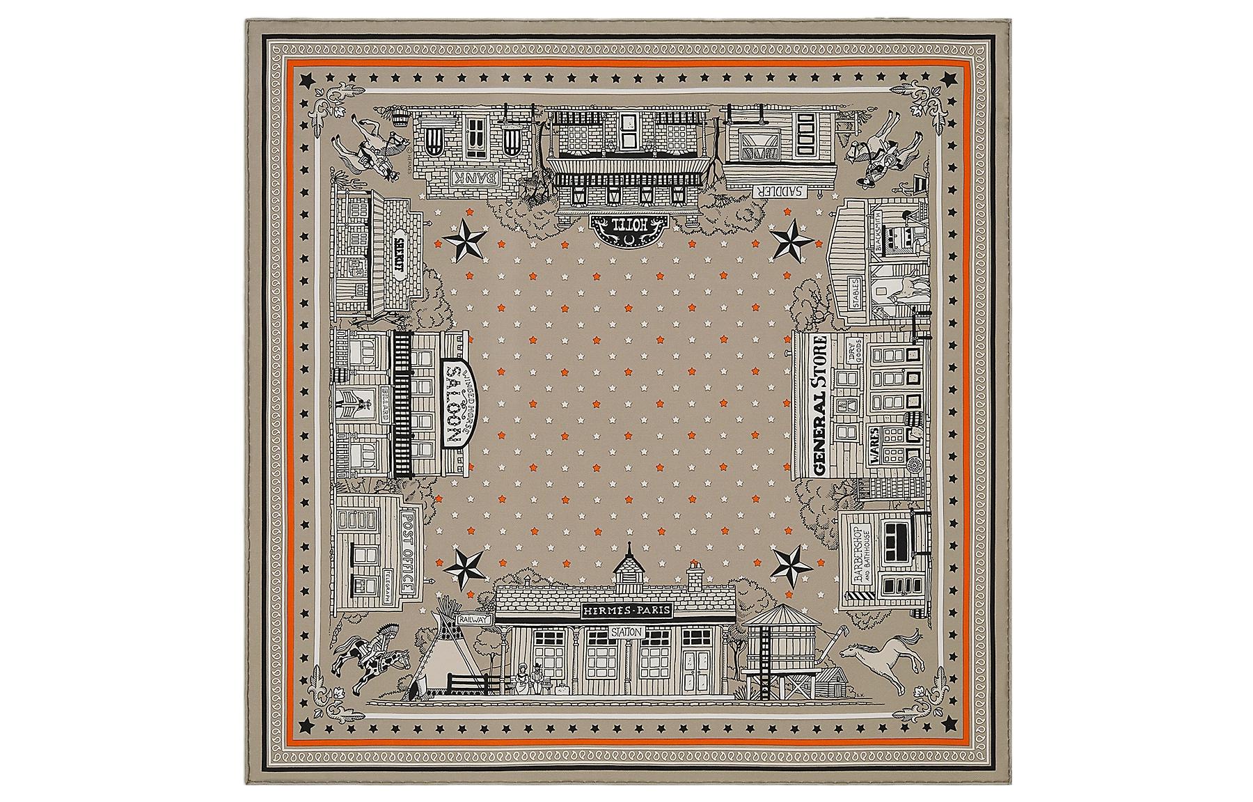 (Women) HERMES Printed Stylish Versatile  Silk Scarf H043455S 04 圖 2