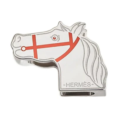 (Women) HERMES Quadrige Twilly Ring "Four-Wheeled Carriage" Scarf Ring Brass Accessory H603223S-00