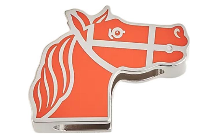 (Women) HERMES Quadrige Twilly Ring "Four-Wheeled Carriage" Scarf Ring Brass  Accessory H603223S-00 圖 3