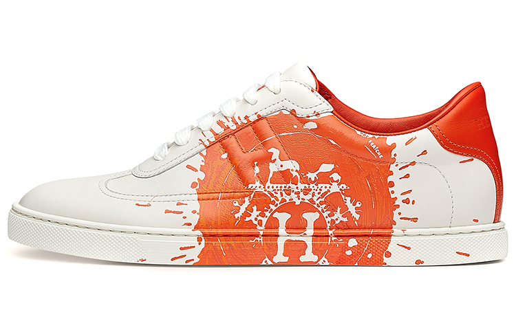 (Women) HERMES Quicker 'White Orange' H212203Z-90