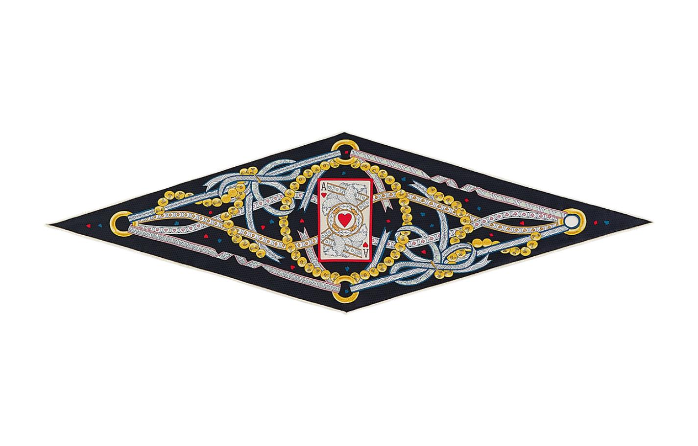Order (Women) HERMES Red Heart Queen Silk Scarf for Women H803959S-01