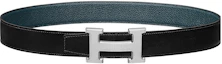 Buy (W) エルメス リバーシブル トゴレザーベルト ブラック シルバーバックル 32cm H064540CK05-H073967CAAD085