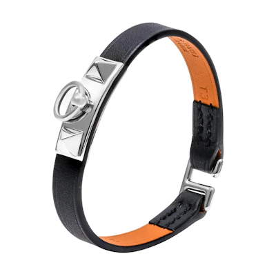 (Women) HERMES Rivale Mini Bracelet Black. H081181CK89T1