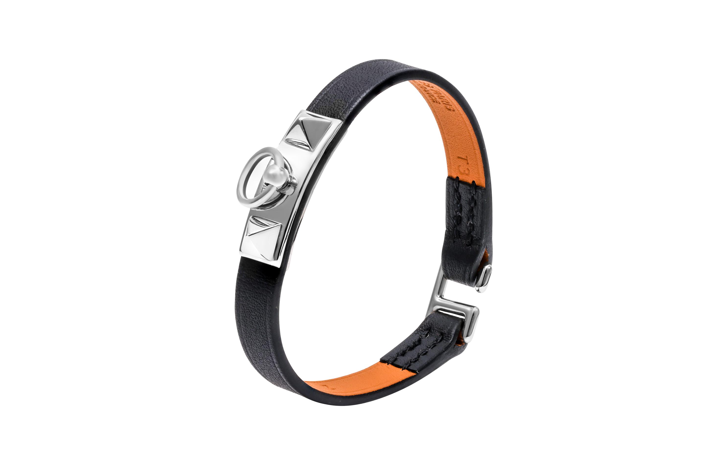 Order (W) HERMES Rivale Mini Gelang Hitam. H081181CK89T1