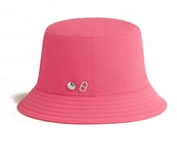 (Women) HERMES Rivet Decor Cotton Bucket Hat in Hibiscus Pink. H241065NvRA57 (Women) HERMES Rivet Decor Cotton Bucket Hat in Hibiscus Pink. H241065NvRA57