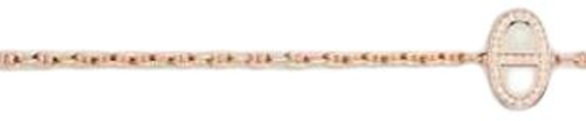 (W) HERMES 玫瑰金18K標誌手鍊 女款 粉金配色 107764287 Lookbook (W) HERMES 玫瑰金18K標誌手鍊 女款 粉金配色 107764287