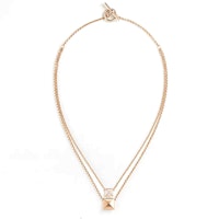 (Women) HERMES Rose Gold Diamond 18K Gold Necklace with Clasp Design for Women. H223208B 0042 (Women) HERMES Rose Gold Diamond 18K Gold Necklace with Clasp Design for Women. H223208B 0042