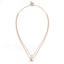 Order (Women) HERMES Rose Gold Diamond 18K Gold Necklace with Clasp Design for Women. H223208B 0042